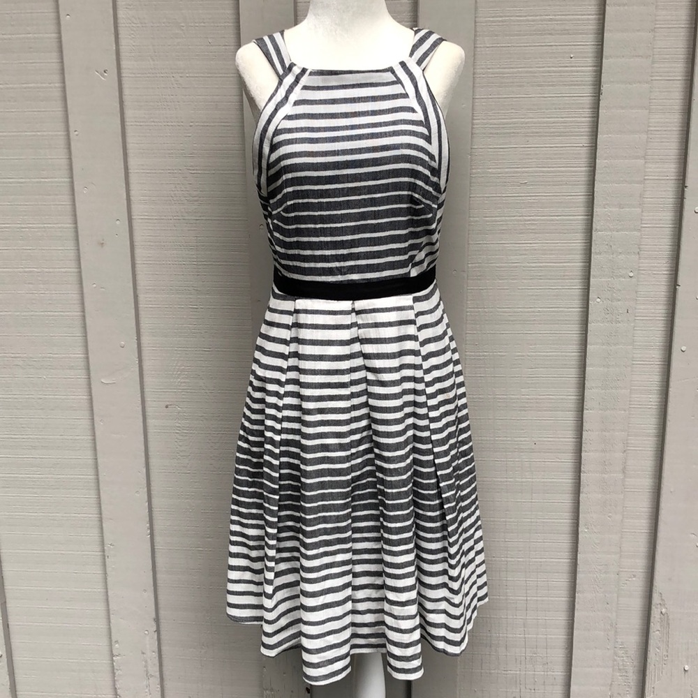 Striped A-Line Eva Franco Anthropologie Dress